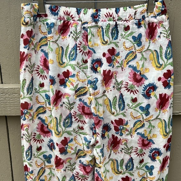 Xirena Paxtyn Floral Pattern Gauzy Drawstring Capri Ankle Pant Bohemian Floral S - Picture 3 of 7